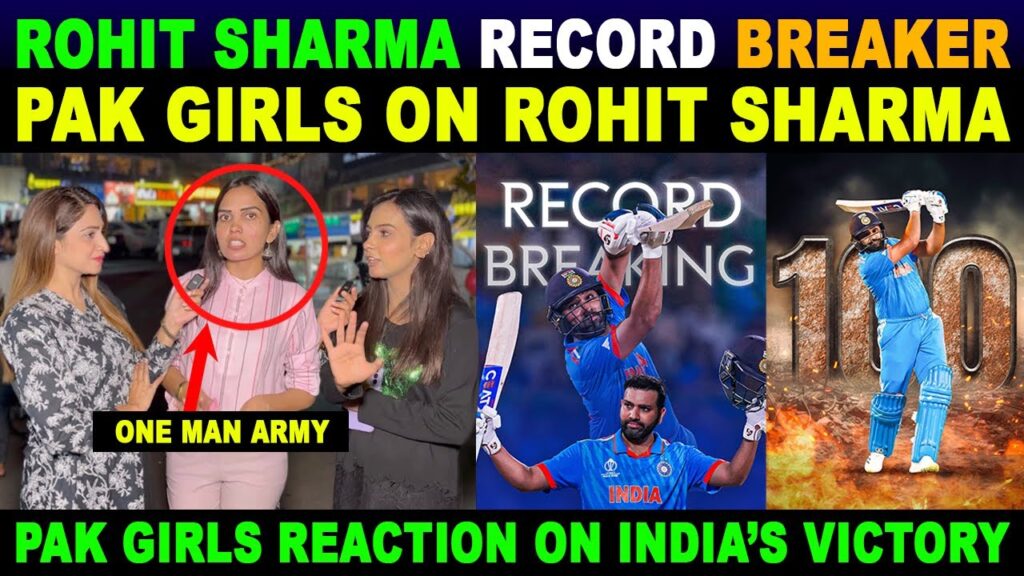 ROHIT SHARMA THE HITMAN | PAK GIRLS REACTION ON ROHIT SHARMA | SANA AMJAD