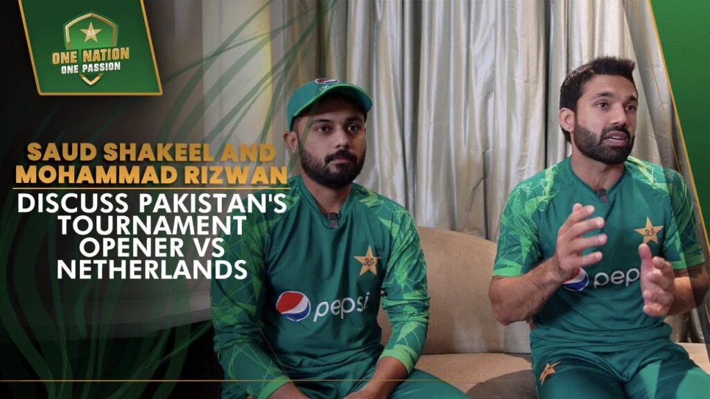 Saud Shakeel and Mohammad Rizwan discuss Pakistan's Tournament Opener vs Netherlands 🏏 | PCB | MA2A